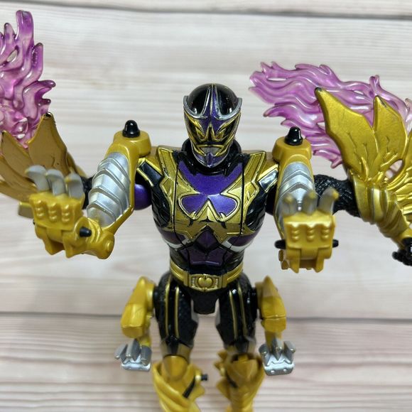 VTG Bandai 2 Action Figures 1994 Goldar & 2005 Mystic Force Black Power Rangers - Picture 11 of 16